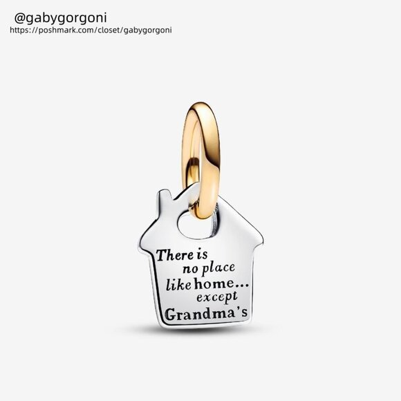 Pandora Two-tone Grandma's House Dangle Charm|Two-tone - Picture 1 of 2